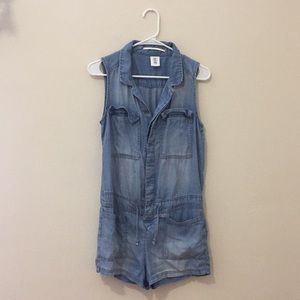 Denim romper